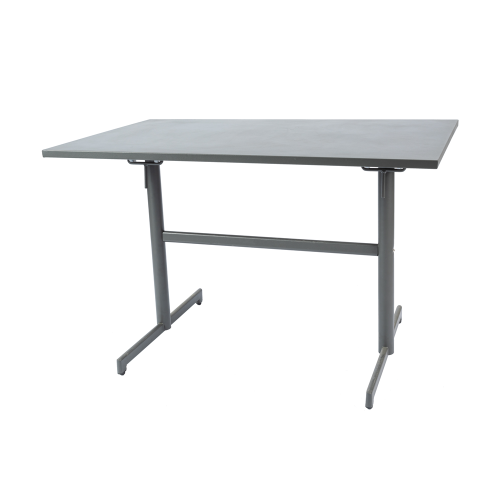 Mesa rectangular plegable de metal de 117 * 70 cm